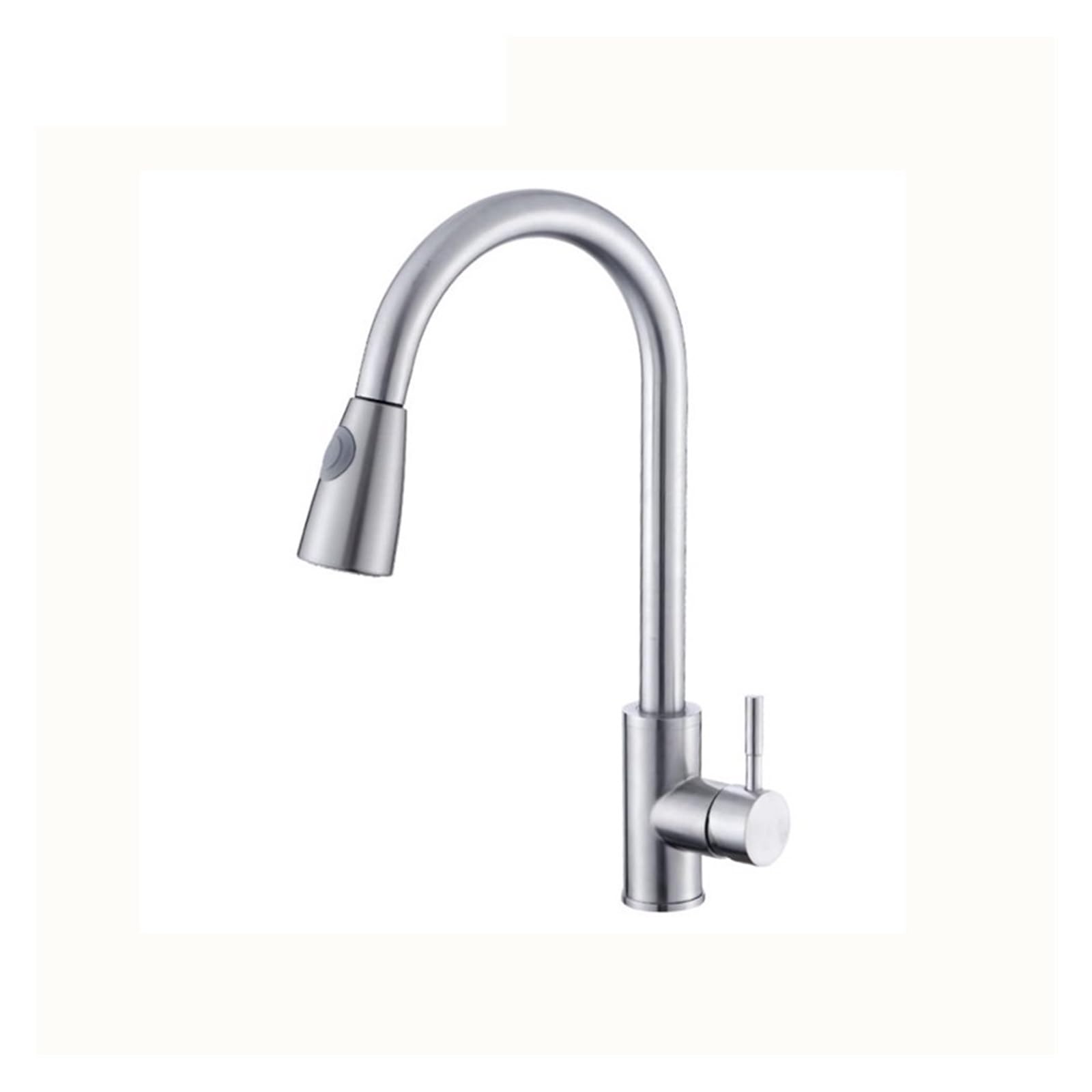 Grifo de cocina de acero inoxidable 304 cepillado con doble función y diseño elegante para fregadero