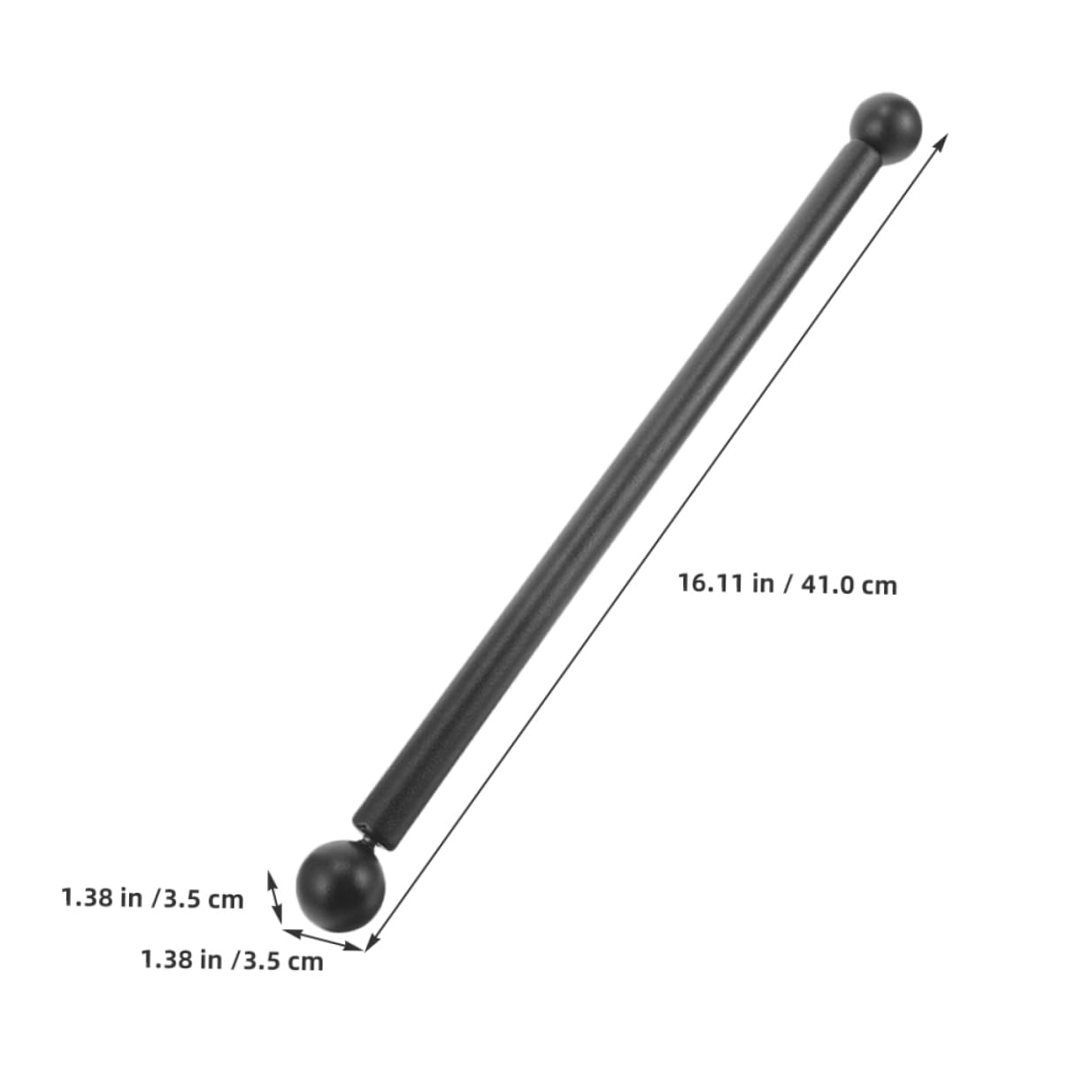 TOBBOMEY Durable Lamp Post Cross Arm Bracket 3-Piece Flag Holder Ladder Rest for Yard and Garden Aluminum Alloy