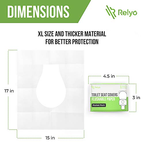 Relyo Toilet Seat Covers Paper Flushable thumb #4