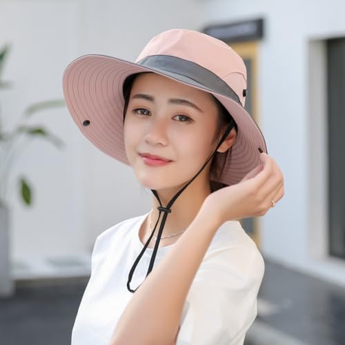 Chapeau de soleil lot de 2 imperméable anti-UV rose taille unique - 6