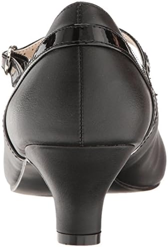 Pleaser Pink Label Women's Fab425/Bpu-Pt Dress Pump, Black Faux Leather-Pat, 15 M US | Image 2