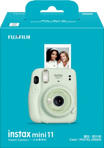 Câmera instantânea Fujifilm Instax Mini 11 Verde + Filme Instax com 10 poses