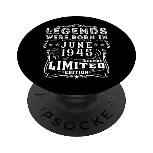 Cumpleaños Junio 1945 Edición Limitada Regalo Legend June PopSockets PopGrip Intercambiable