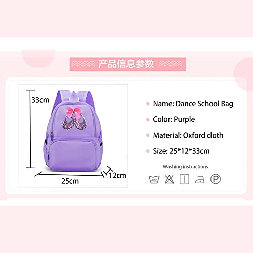 Yitengteng Ballet Dance Backpack for Little Girls Ballerina Bag for Dance Toddler Dance Bag4