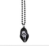 MIMIKRY Original Ghost Face Scream LED Leucht-Kette Halloween Horror Ghostface Halskette Geist Film