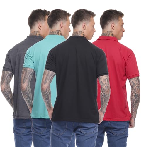 Kit 06 Camisa Masculina Gola Polo Piquet Algodão - GG