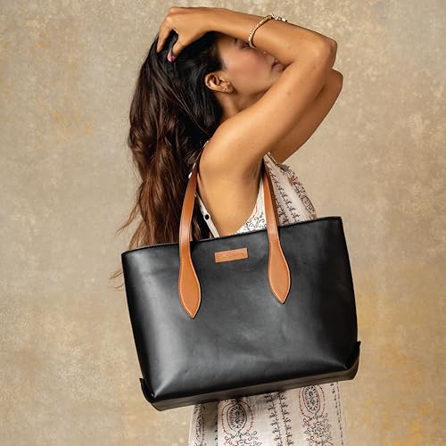 Image of Urban Space Women Tote Bag with Laptop compartment, Handbag for Work, Ladies purse, Stylish Shoulder Bag, Laptop ipad Tote Bags For Office Use, Gift for Women