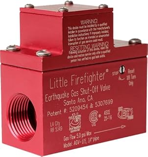 Firefighter Gas Safety Products Earthquake Shut-off Valve - AGV075 3/4" - Horizontal