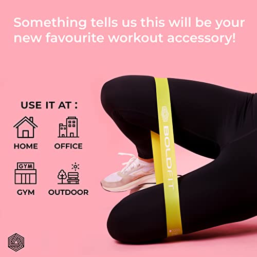 Boldfit Resistance Bands Mini Loop Set Hip Band Toning Exercise Band for Gym Booty Belt Latex Band Thera Band Theraband for Fitness (Image - 7)