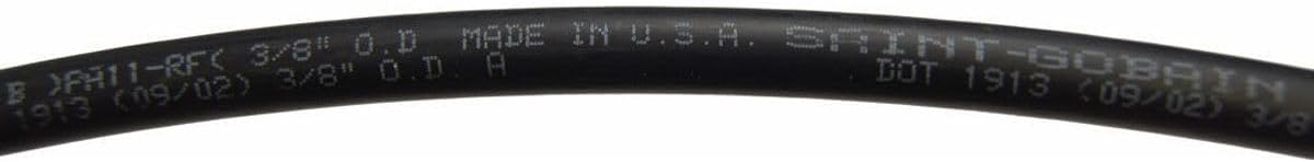 Fits 3/8" O.D. Air Brake Line 174" Long Black Vacuum Hose 15984288