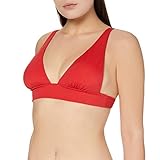 Marca Amazon Iris & Lilly Parte de Arriba de Bikini Mujer, Rojo, 36