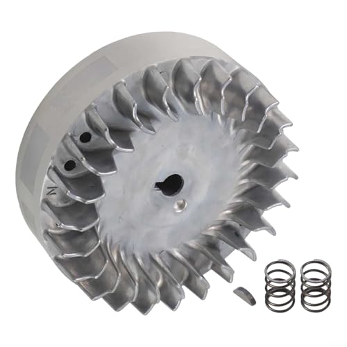 Aluminum Flywheel, Aluminum Flywheel Replacement 10krpm with two 22 lb valve springs & crankshaft flywheel key For 212cc 224cc 69730 69736 6.5hp for Gx200