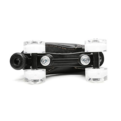 Image of Adult Roller Skates High Top Indoor Outdoor Quad Skates Black 12 M US Women