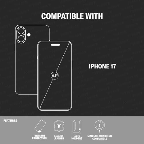 Coque à rabat iPhone 17 cuir noir idéal pour vos déplacements professionnels - 2