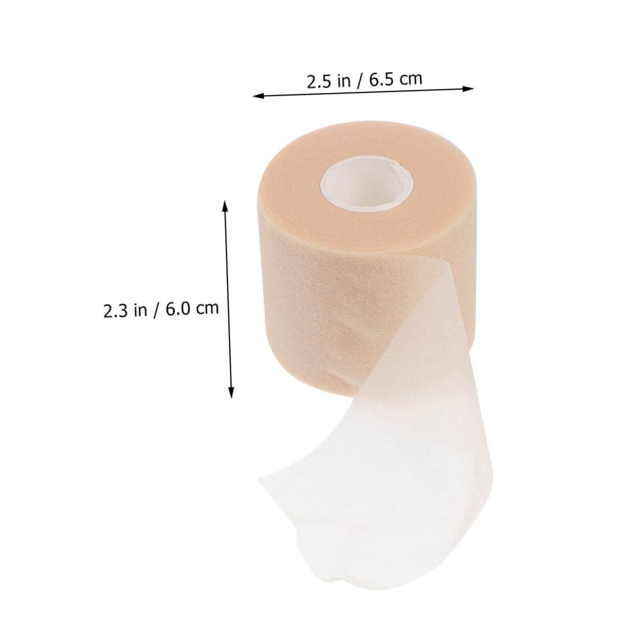 FOMIYES 2 Rolls Skin Sponge Sports Tape Shock Absorption Pre Wrap for Relief Breathable Athletic Support for Ankles Wrists and Knees for Sports Activities