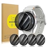 Lokyoo 5 Pack Privacy Screen Protector for Samsung Galaxy Watch 7 40mm [Anti-Spy Tempered Glass] Easy Install, Tempered Glass Protector for Galaxy Watch 7 40mm