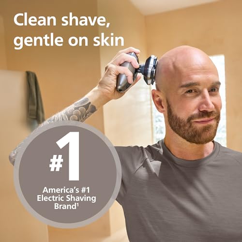 Image of Philips Norelco Head Shaver Pro 9000 Series - Electric Shaver for Men and Women, 360 Flexing Head & ComfortCut Blades for Clean Shave, Gentle on Skin, Model HS9980 /40