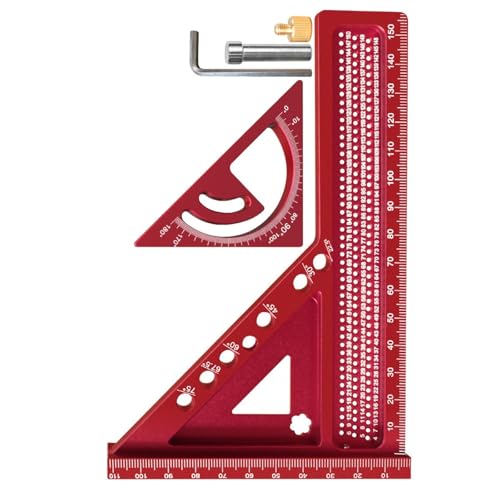 Règle de mesure multi-angles pour bois et métal avec échelle de gravure précise - 5