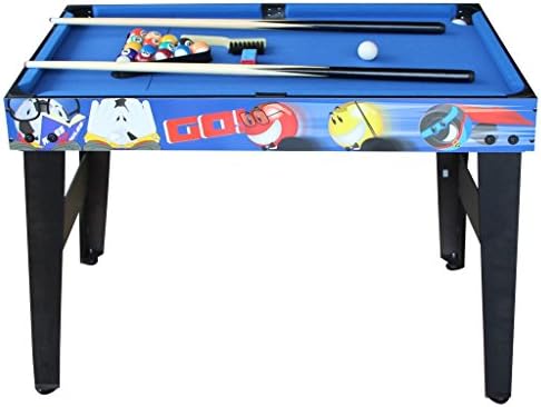 IFOYO 31.5in Multi Function 4 in 1 Combo Game Table, Steady Pool Table, Hockey Table, Soccer Football Table, Table Tennis Table, Blue, Pantent Product