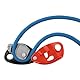 PETZL - Sicherungsgerät GRIGRI - Blockierunterstützung durch Klemmnocken, RED/ORANGE, Kompatibel mit Allen dynamischen Einfachseilen von 8,5 bis 11 mm