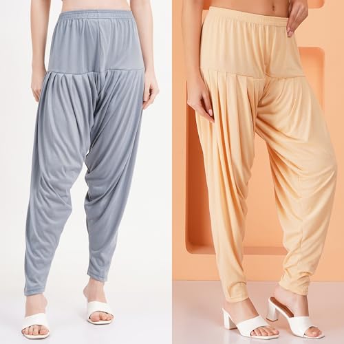 Image of Buy That Trendz Patiala Salwar for Women Relaxed Fit Viscose Patiyala Salwar Harem Bottom Pants