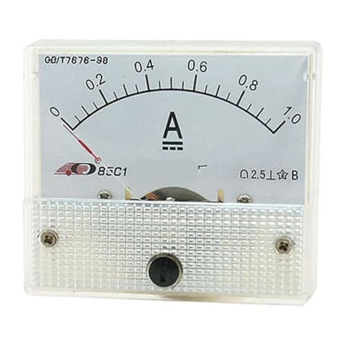 Compteur de courant analogique CC avec cadran rectangulaire 85C1 haute visibilité
