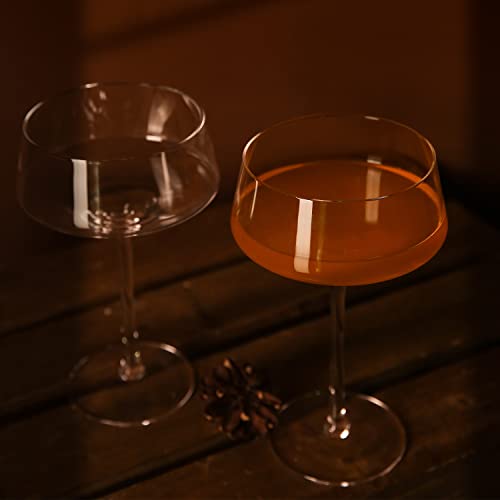 Jyb&Xy Martini Glasses Set Of 4 | 9 Oz Coupe Glass Classic Cocktail Glassware Hand Blown Premium Crystal Glass For Champagne, Cocktail，Wine，Martini Flutes #TOP3