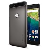 Nexus 6P Case, Spigen® [Thin Fit] Exact-Fit [Gunmetal] Premium Matte Finish Hard Case for Nexus 6P (2015) - Gunmetal (SGP11854)