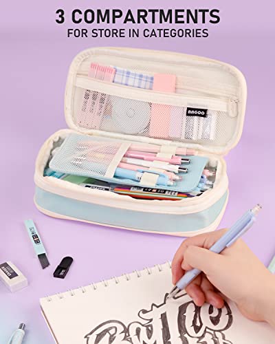 Liphontcta 45Pcs Aesthetic School Supplies With Big Capacity Pen Case, Pastel Mechanical Pencils 0.5, 0.7, 0.9, 2Mm With 24 Tube Lead Refills(4B 2B Hb 2H 4H Colors) Erasers For Student Writing Drawingsports & Outdoors Patio #TOP6