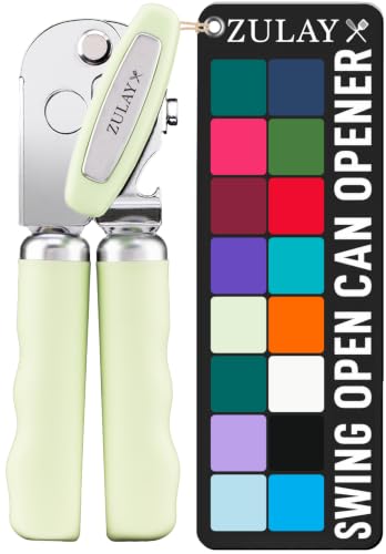 Image of Zulay Kitchen Stainless Steel Swing Open Manual Can Opener Comfortable Grip