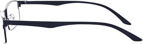 Miniatura 3 de ALWAYSUV Retro Black TR90 - Gafas de miopía de montura completa para miopía y miopía, lentes transparentes para mujereshombres (negro, -1.00, x)