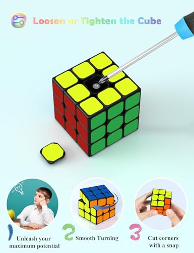 ROXENDA Speed Cube, Original Speed Cube Super-Durable Sticker with Viv… &mdash; image 3