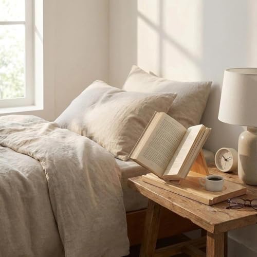 Buchständer Holz,Dreieckiges Lesepult,Geschenke für leseratten,für Bücher,Tablets und E-Reader,Lesen,Nachttisch und Bücherregal,Buchhalter für Schreibtisch