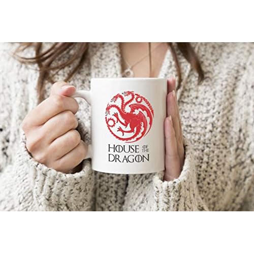 House Of The Dragon Daenerys Targaryen White Coffee Tea Mug Regular 312ml Cup