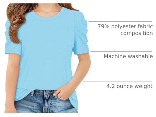 Image of Imily Bela Kids Girls Puff Short Sleeve T Shirts 5-14 Years