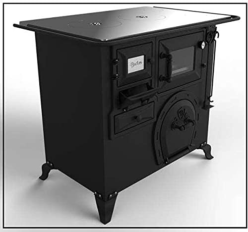 Fogão a Lenha Gabinete Nº 02 - Chapa de Alumínio - Saída Esquerda (Vermelho)