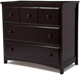 Delta Children 3 Drawer Dresser, Greenguard Gold Certified, Dark Chocolate