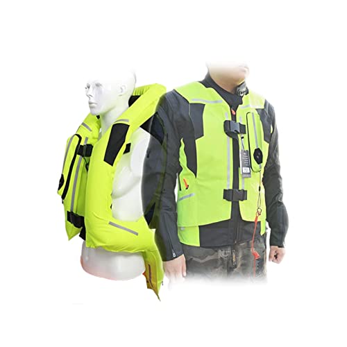 Chaleco Airbag Alta Visibilidad Chaleco Con Airbag Para Moto Para Hombre Broches Ajustables Para Equipo De Conducción Liviano Chaqueta Unisex Para Todas Las Estaciones ( Color : Green , Size : XL )