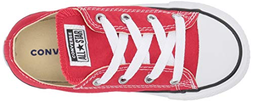 Image of Converse unisex-child Chuck Taylor All Star Low Top Sneaker, Red, 10.5 M US Little Kid