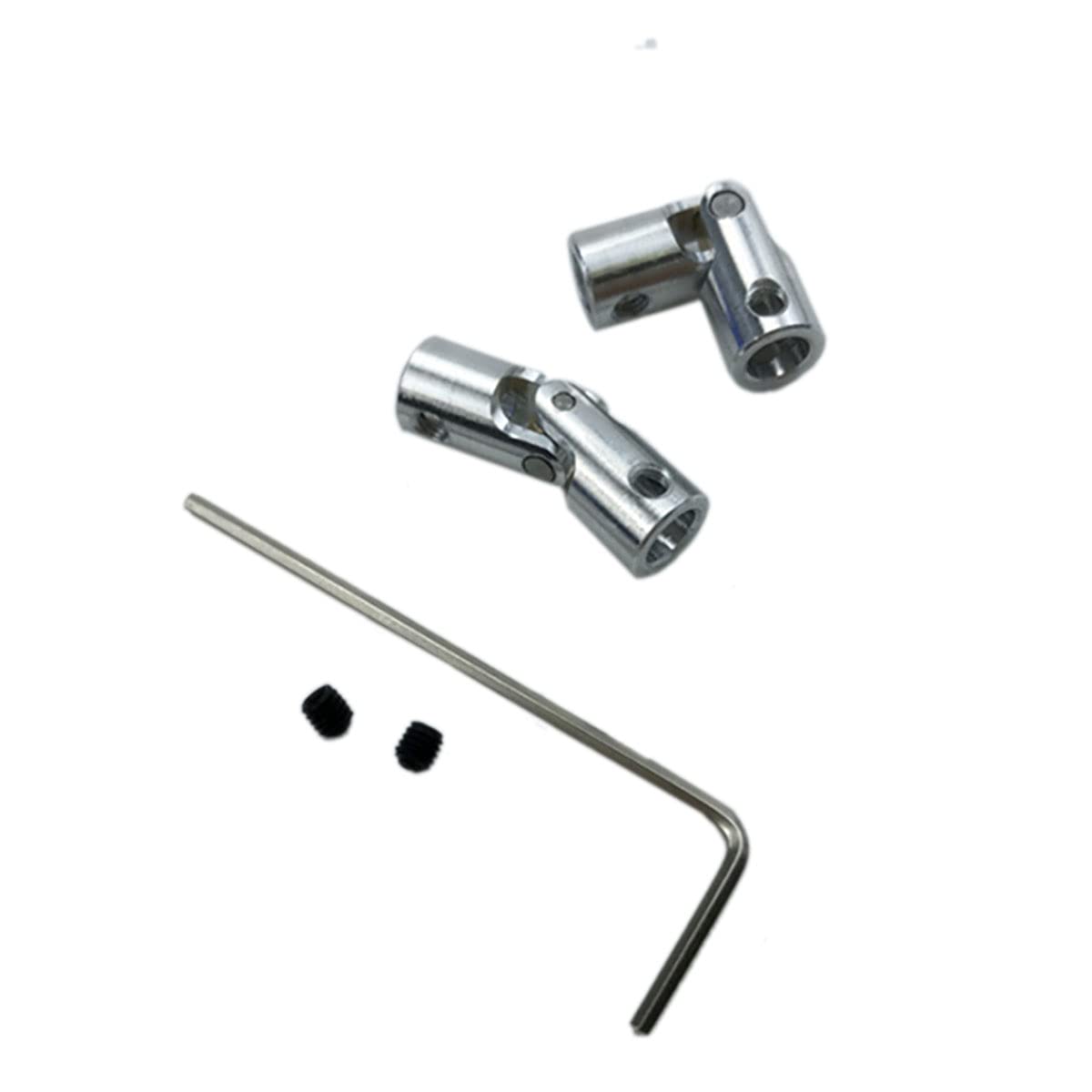 Giunti A U Per Alberi 2.3-3mm - 4 Pezzi, Acciaio Nichelato, Per Modellismo E Fai Da Te