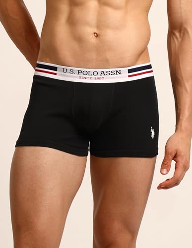 Image of U.S. Polo ASSN. Mens I641 Anti Microbial Essential Boxer Underwear Brief -Pack of 5