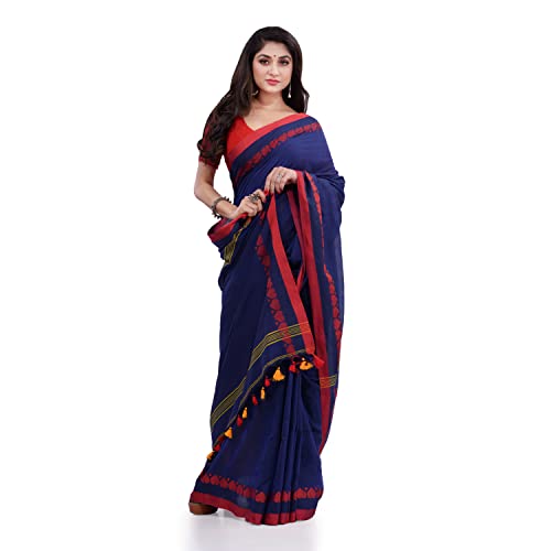 Image of dB DESH BIDESH Women`s cotton saree for woman handloom cotton georgette silk party, wear latest, loveria new, collection farewell soft mulmul linen cotton sarees for women with unstitched blouse