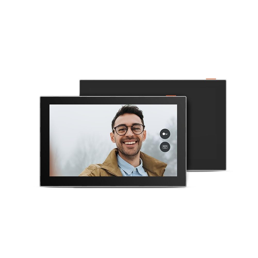 EZVIZ EP7 WLAN Video Gegensprechanlage 2K, Kabellose Türsprechanlage mit Kamera & Bildschirm 7" Touchscreen, RFID, PIN Code, Solarpanel, 162° Weitwinkel, Nachtsicht, App Steuerung