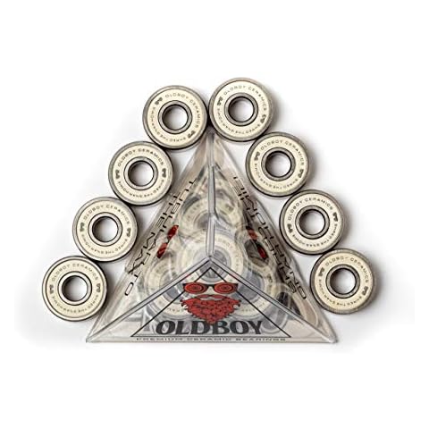Oldboy Premium Ceramic - Keramik-Kugellager für Longboard & Skateboard - unzerstörbar - schnelleres & geschmeidigeres Fahren Cover