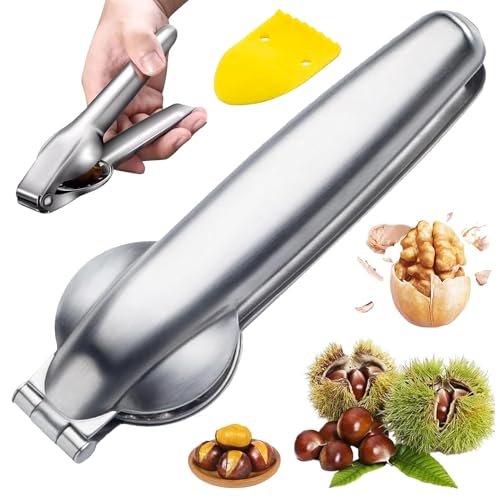SUFANG Abridor Castañas Abridor Castañas Acero Inoxidable Cortador de Castañas Cascanueces Acero Inoxidable Herramientas Cocina Cascanueces para Castañas Nueces Avellanas y Otros Frutos Secos