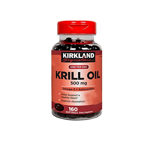 Kirkland Signature oiKrRk olejek z kryla 500 mg, 160 kapsułek (3 sztuki)