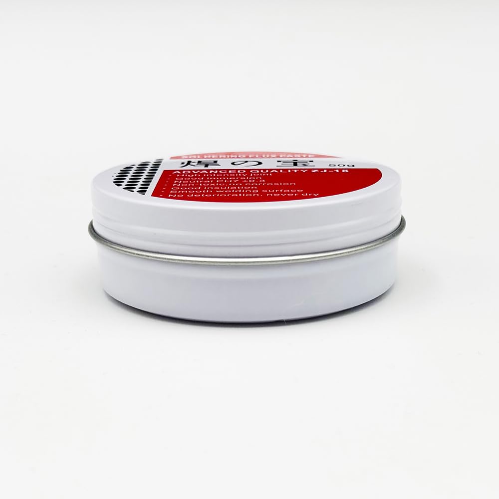 DAZISEN 50g Pasta per Saldatura - Flussante per Saldatura Grasso Saldatura a Stagno Pasta Saldante No-pulito Strumento di Riparazione Meccanica per Metallo, Stagno, Schede PC, Componenti