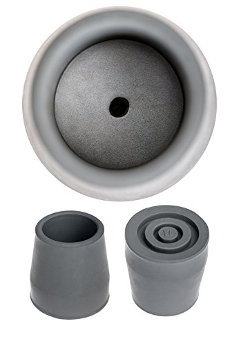 Steel Reinforced Replacement Tips for Walkers and Commodes by PrimeMed (2)