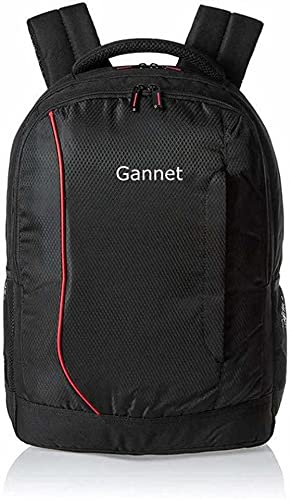 Gannet 15.6 Inch Black & Red Polyster Laptop Bag Compatible for Lenovo|HP|DELL Laptops