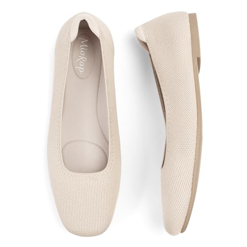 Miorap Square Toe Knit Mary Janes